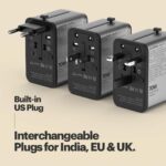Stuffcool Jetset Pro Smallest 70W GaN International Travel Adapter with 4 USB Ports EU UK USA AUS Plugs SFC 2.0 Charges MacBook Laptops iPhones in 200 Countries - Image 5