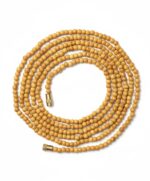 Original Tulsi Kanthi Mala from Vrindavan Dham | Pure Natural Tulsi Wood Beads | ISKCON Style Single Round Spiritual Necklace for Men & Women | Hindu Pooja & Meditation Mala - Image 4