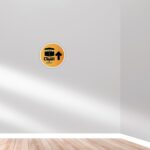 woopme ® Islamic Arabic Qibla Compass Arrow Direction Sticker for Wall Floor Prayer Room Home House Vinyl Printed Stickers L x H 25 x 25 Cms - Image 4