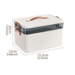 Portable Medical Box Elegant Emergency Storage Box for Car Family Use Travel 2 Layer | Health & Beauty | Health Care | First Aid | Kits & Bags - Image 3