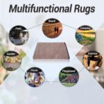 ARSUK Plastic Floor Mat Indoor Outdoor Rugs Soft Foldable Waterproof Mats Reversible Straw Rug for Kids Room, Living Room, Patio, Beach, Picnic, Yoga, Prayer, Camping, Lawn, Park, Deck Garden - Image 6