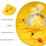 SYGA Children’s Cute Pink Bunny Sun Hat UPF 50+ Wide Brim UV Protection Bucket Hat, Lightweight Breathable Summer Beach Fishing Hat for 3–10 Years Boys & Girls - Image 5