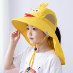 SYGA Children’s Cute Pink Bunny Sun Hat UPF 50+ Wide Brim UV Protection Bucket Hat, Lightweight Breathable Summer Beach Fishing Hat for 3–10 Years Boys & Girls - Image 6