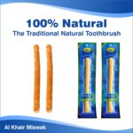 Al Khair Peelu Miswak Stick Natural Toothbrush, Sewak Miswak Sticks for Teeth Whitening, Organic Natural Sticks for Humans Vacuum Sealed Toothbrushes, for Healthy Gums, Teeth, Fresher Breath (4) - Image 3