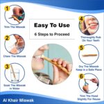 Al Khair Peelu Miswak Stick Natural Toothbrush, Sewak Miswak Sticks for Teeth Whitening, Organic Natural Sticks for Humans Vacuum Sealed Toothbrushes, for Healthy Gums, Teeth, Fresher Breath (4) - Image 6