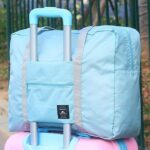 BHAGVAT Foldable Travel Bag Luggage Storage for Sports Gym Water Resistant Nylon Canvas Duffel for Men, Women 32 Liter, (Multi Color) - Image 5