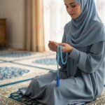 FAF Crystal Tasbeeh Manual Counter – 99 Islamic Prayer Beads | Tasbih for Muslims, Dhikr/Misbahah/Zikr Beads | Crystal Tasbeeh Mala for Men & Women, Ramadan & Eid Islamic Gift (light Blue) - Image 3