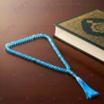 FAF Crystal Tasbeeh Manual Counter – 99 Islamic Prayer Beads | Tasbih for Muslims, Dhikr/Misbahah/Zikr Beads | Crystal Tasbeeh Mala for Men & Women, Ramadan & Eid Islamic Gift (light Blue) - Image 5