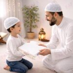 FAF Custom Baby Janamaz Prayer Mat | Customize Kids Islamic Prayer Rug for Boy & Girl (1 to 10) | Soft Thick Namaz Mat, Portable Travel Janemaaz | Mussalla for Home, Mosque, Hajj & Umrah (White) - Image 8