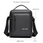 Storite Stylish Oxford Sling Bag for Men Messenger Crossbody Bag for Multi Purposes & Travel Office Business One Side Shoulder Carry Handbag For Men - Image 3