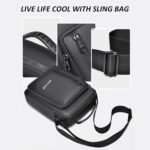 Storite Stylish Oxford Sling Bag for Men Messenger Crossbody Bag for Multi Purposes & Travel Office Business One Side Shoulder Carry Handbag For Men - Image 5