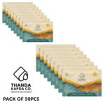 Thanda Kapda Co. Single Sachet Wet Wipes – Gentle, Refreshing & Eco-Friendly | Alcohol Free & Paraben Free for Baby, Women & All Skin Types Pack of 50pcs - Image 4
