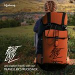 Lifelong 80 Ltr Travel Backpack - Rucksack Bags For Men & Women's - Trekking Bag Laptop Compartment - Tourist Bag For Travel, Hiking, Camping & Trekking- Rucksack Bag Accessories - Orange, 1 - Image 8