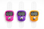 AQON Digital LCD Tally Counter Ring Set Pack of 3 Multicolor Electronic Finger Counter for Prayer, Japa, Tasbeeh, Sports Activities 3 Multicolor (Min Quantity - 2) - Image 5