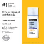 Neutrogena Ultrasheer Age Shield Fluid Sunscreen SPF 50+ PA++++ | Reduces dark spots & Uneven skin tone | No white cast | Lightweight non-greasy formula | Shields from UVA, UVB, Visible Light & Blue Light | 40gm - Image 3
