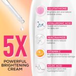 RENEE Everyday Face Bright Serum In Cream | Brighter, Hydrated Skin | Reduces Dark Spots, Even Skin Tone | With Niacinamide, Hyaluronic acid & Glutathione | 50 ml - Image 4