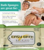 PEPL Premium 6 Pack X10= 60 Easy Bath Body wet wipes for Adults Patients Women Elders Men Baby | Body Cleaning Hospitals Home Care Travel Pack Large Size Doctors Choice Easy Eco Bath Wet Wipes - Image 4