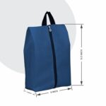 FAB ELLITE Shoe Storage Organizer Bags for Travel Accessories for Women & Men Shoe Bags Pouches Travel Shoe Cover Shoe Bag with Dustproof Zipper (Blue+Grey) - Image 3