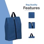 FAB ELLITE Shoe Storage Organizer Bags for Travel Accessories for Women & Men Shoe Bags Pouches Travel Shoe Cover Shoe Bag with Dustproof Zipper (Blue+Grey) - Image 4