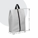 FAB ELLITE Shoe Storage Organizer Bags for Travel Accessories for Women & Men Shoe Bags Pouches Travel Shoe Cover Shoe Bag with Dustproof Zipper (Blue+Grey) - Image 5