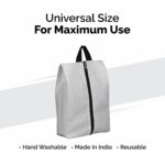 FAB ELLITE Shoe Storage Organizer Bags for Travel Accessories for Women & Men Shoe Bags Pouches Travel Shoe Cover Shoe Bag with Dustproof Zipper (Blue+Grey) - Image 7