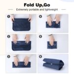 7-Piece Compression Packing Cubes Set – Space-Saving Luggage Organizers for Travel Vacation Cruise Weekend Getaways & Carry-On Essentials (Blue) - Image 7