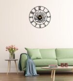 PRAMUKH FASHION Kalima Shahada Metal Islamic Wall Clock for Living Room | Modern Islamic Wall Art Decor | Silent Large Arabic Wall Watch for Home Decor, Muslim Gifts. (40 CM) - Image 4