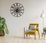 PRAMUKH FASHION Kalima Shahada Metal Islamic Wall Clock for Living Room | Modern Islamic Wall Art Decor | Silent Large Arabic Wall Watch for Home Decor, Muslim Gifts. (40 CM) - Image 5