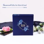 Blue Nectar Luxe Earth Gift Box for Women & Men | Premium Skincare with Bakuchi Serum, Kumkumadi Scrub, Honey Face Wash, Saffron Cream & Green Tea Lotion | Gift Set for All Occasions | Pack of 5 - Image 5