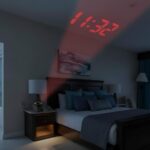 DRAYA DEAL'S Digital LCD Display Colorful Voice Projection Alarm Clock Weather Station LED with Temperature Wake Up Projector Clocks Without Battery - Black - Image 8