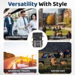 ProArch Atlas Laptop Backpack for Men & Women | Waterproof Travel Backpack | Stylish Office Bag for 15.6 Inch Laptop, College, Business, Casual & Outdoor Use - Image 6