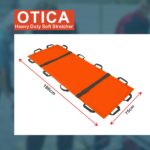 OTICA Heavy Duty Foldable Soft Stretcher for Medical Use - Portable Waterproof Stretcher for Patient, Emergency Use, Patient Transport | Orange with Carry Bag Support Upto 130kg Weight - Image 7