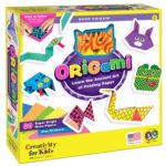 Creativity for Kids by Faber-Castell Neon Origami Kit - 60 Double-Sided Neon Origami Paper Sheets with Stickers, DIY Art Craft Activity for Beginners, Gift for Girls and Boys Ages 7-12 - Image 3