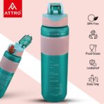 ATTRO Plastic Scout Sports 1000ml Water Bottle with Flip Top Lid Stylish Bottle BPA Free Leak Proof Ideal for Gym Workout, Outdoor, School & Office - Sea Green - Image 4