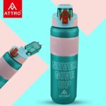 ATTRO Plastic Scout Sports 1000ml Water Bottle with Flip Top Lid Stylish Bottle BPA Free Leak Proof Ideal for Gym Workout, Outdoor, School & Office - Sea Green - Image 6
