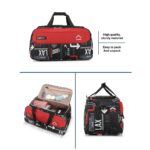 uppercase JFK 55 Cm Duffle Bag | 44 LTS |Dust Resistant Travel Polyester Duffle Bag | Spacious Main Compartment|Adjustable Shoulder Strap | Sustainable Duffle Bags for Women & Men|(Red) - Image 3