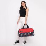uppercase JFK 55 Cm Duffle Bag | 44 LTS |Dust Resistant Travel Polyester Duffle Bag | Spacious Main Compartment|Adjustable Shoulder Strap | Sustainable Duffle Bags for Women & Men|(Red) - Image 5