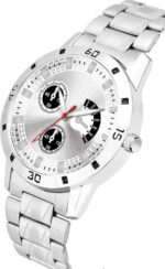 KIARVI GALLERY Men’s Analog Casual Wrist Watch – Classic Stylish Design for Office & Casual Wear Design No GRN NW AVIO Islamic_BLK LTHR - Image 3