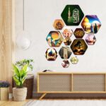Decor Smart Islamic Wooden Wall Art | Living Room Decoration | Religious Prayer Accent | Home Decor Decorative Mosque Artwork | Spiritual Faith Hanging | Muslim Sticker Panel (WPS_202) - Image 3