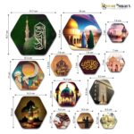 Decor Smart Islamic Wooden Wall Art | Living Room Decoration | Religious Prayer Accent | Home Decor Decorative Mosque Artwork | Spiritual Faith Hanging | Muslim Sticker Panel (WPS_202) - Image 6