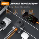 TESSAN Universal Travel Adapter, International Plug Adapter with 65W GaN Fast Charging, Type C Travel Adapter for Europe UK USA Australia, 3 C Ports 2 A Ports - Image 5