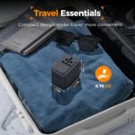 TESSAN Universal Travel Adapter, International Plug Adapter with 65W GaN Fast Charging, Type C Travel Adapter for Europe UK USA Australia, 3 C Ports 2 A Ports - Image 8