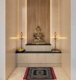 Prayer Aasan/Mat Traditional Design Velvet Aasan | Meditation Prayer Carpet Mat | Pooja Aasan Mat | Multipurpose Premium Velvet Rug Mat Pack of 2-Maroon, Blue - Image 3