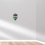 woopme ® Qibla Compass Arrow Direction Praying Sticker for Wall Floor Prayer Room Home House Decoration Vinyl Printed Stickers L x H 15 x 25 Cms - Image 4