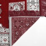 Premium Velvet Namaz Mat with Mosque Design 27X50 inches | Soft Prayer Mat (Janamaz) for Salah & Daily Namaz | Anti-Slip, Lightweight & Foldable | Ideal for Home, Mosque & Travel (MAROON) - Image 5