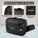 KUKLAR Travel Waist Bag Money Organizer Waterproof Mobile Pouch with Multi-Compartments Portable Cosmetic & Passport Pouch for Men & Women(Black) - Image 4