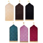 CLUB BOLLYWOOD® Prayer Rug Soft Turkish Portable Muslim Prayer Mat for Adults Men Women Kids Beige| Rugs & Carpets | Rug Pads & Accessories'| Rug Pads & Accessories'|1 Prayer Rug - Image 5