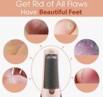 Pink Pedi Stalwart Callus Remover For Feet Dead Skin Pedicure Tools Callus Remover Hard Dead Skin Electric Foot Rechargeable Pedicure Tool Flawless Electronic (Pack Of 1 Pcs) - Image 4