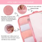 7 Set Packing Cubes Luggage Organizers for Travel – 7-in-1 Travel Accessories Set with Makeup Bags, Toiletry Pouch, Shoe Bag, Laundry Organizer Packing Cubes for Underwear (Pink) - Image 4