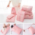 7 Set Packing Cubes Luggage Organizers for Travel – 7-in-1 Travel Accessories Set with Makeup Bags, Toiletry Pouch, Shoe Bag, Laundry Organizer Packing Cubes for Underwear (Pink) - Image 8